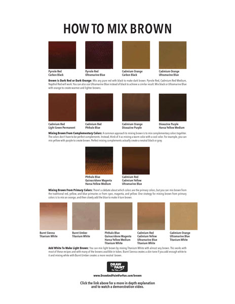 Colors The Ultimate Guide Mixing Brown