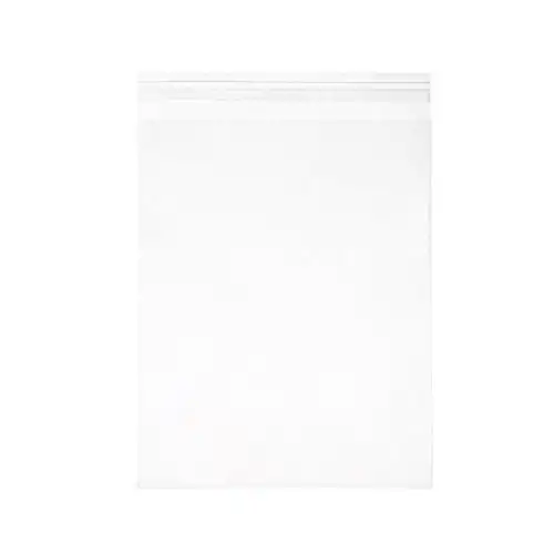 8 1/4" x 10 1/8" + Flap, Crystal Clear Bags (100 Pieces)